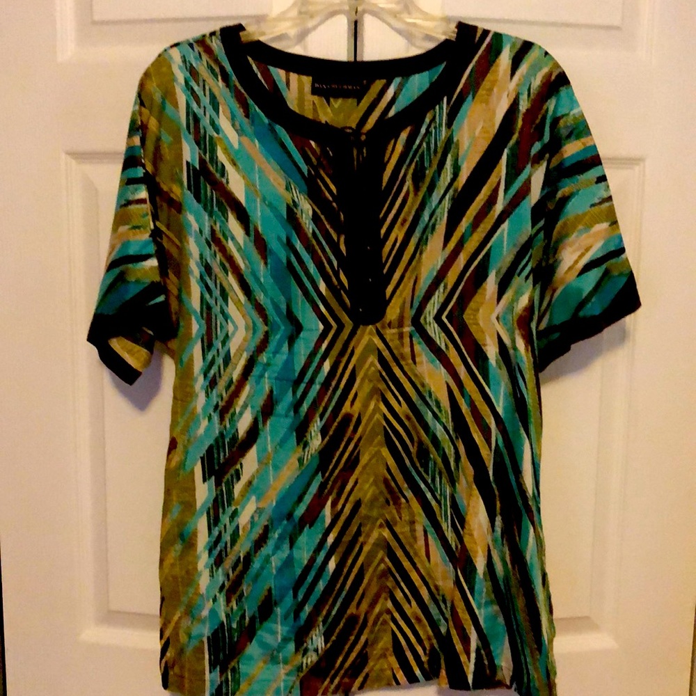 Tunic style blouse, elegant, colorful